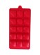 15 Cavity Square Cube Mousse Mold, Red Silicone Baking Mould