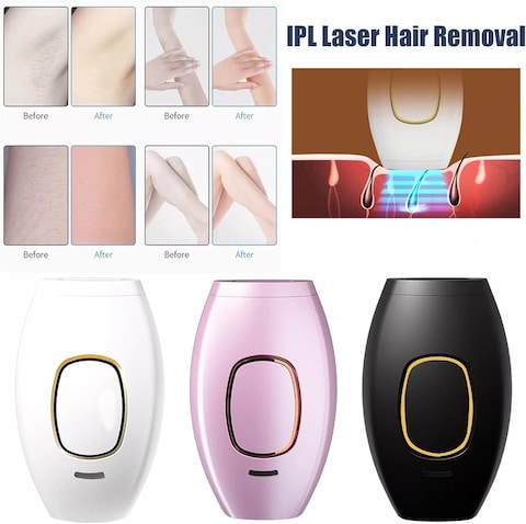 Laser IPL Permanent Hair Removal Machine, Face &amp; Body Skin Painless Safety Epilator - Long-Lasting Results, Suitable for All Skin Types&quot; Rose Pink