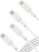 Belkin BoostCharge USB-C to USB-C fast charger cable, USB type C charger cable fast charging for iPhone 16, 15, Samsung Galaxy S24, Pixel, iPad, MacBook, Nintendo Switch and more - 1m, 2pack, White