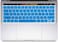 USA Version English Silicone Protective Keyboard Cover for Macbook Pro 13/15 Inch with Touch Bar Model A1706/A1707/A1989/A1990/A 2159, Release 2016/2017/2018/2019, Sky Blue