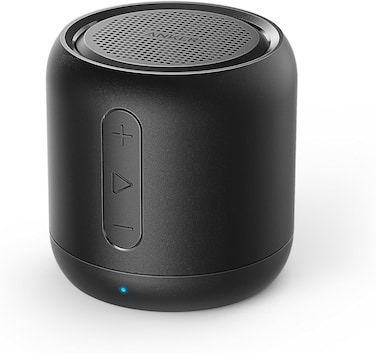 Anker Soundcore mini, Super-Portable Bluetooth Speaker with 15-Hour Playtime, 66-Foot Bluetooth Range, Wireless Speaker with Enhanced Bass, Noise-Cancelling Microphone, for Outdoor, Travel, Home