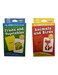 Jumbo Flash Cards Set Featuring Fruits, Vegetables, Animals, and Birds with Printable Sheets, Educational Flash Cards Set for Fruits, Printable Learning Sheets (2 Pack)