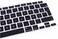 EU/UK Layout French Language Silicone Keyboard Cover for MacBook Air 13" 2020 M1 Chip Model A2179/A2337 With Touch ID, Dust/Spill Protection, Easy Install &amp; Washable Accessories Protector, Black