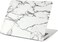 Plastic Hard Shell Case Cover Compatible with Older Version MacBook Air 13.3-Inch Model:- A1369/A1466 Release 2010 to 2017, White Marble