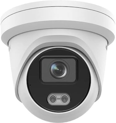 Hikvision DS-2CD2347G2-LU 4MP ColorVu Outdoor Network Turret Dome Camera with 2.8mm Lens &ndash; 24/7 Full-Color Surveillance and Night Vision