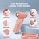 JISULIFE Portable Handheld Fan, Mini USB Rechargeable [18H Max Cooling Time], 5000mAh Small Battery Personal Makeup/Eyelash Fan, Pocket Fan with 5 Speeds for Women Men Travel Camping Outdoor Pink