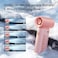 JISULIFE Portable Handheld Fan, Mini USB Rechargeable [18H Max Cooling Time], 5000mAh Small Battery Personal Makeup/Eyelash Fan, Pocket Fan with 5 Speeds for Women Men Travel Camping Outdoor Pink