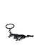 Mustang Horse Logo Keychain, High-Quality Metal Keychain, Stylish and Durable