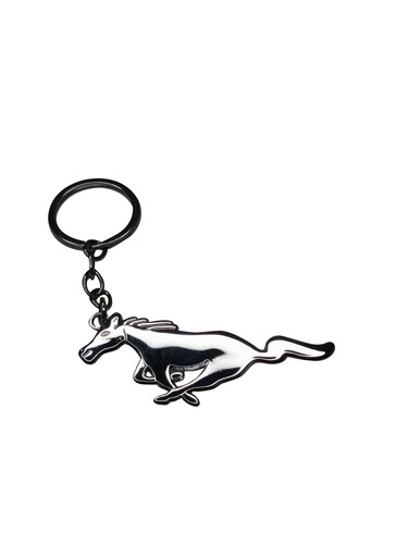 Mustang Horse Logo Keychain, High-Quality Metal Keychain, Stylish and Durable