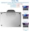 Hard Shell Case &amp; UK Layout English Keypad Cover Compatible for MacBook New Pro 13" with Touch Bar and Touch ID, Model A1706/A1708/A2159/A1989, Release in 2016/2017/2018, Black Marble