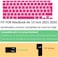 EU/UK Layout Russian Language Silicone Keyboard Cover for MacBook Air 13" 2020 M1 Chip Model A2179/A2337 With Touch ID, Dust/Spill Protection, Easy Install &amp; Washable Accessories Protector, Pink