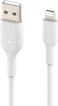 Belkin Lightning Cable (Boost Charge Lightning to USB Cable for iPhone, iPad, AirPods) MFi-Certified iPhone Charging Cable (White, 1m)