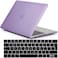 Hard Shell Case &amp; UK Layout English Keypad Cover Compatible for MacBook New Pro 13&quot; with Touch Bar and Touch ID, Model A1706/A1708/A2159/A1989, Release in 2016/2017/2018, Purple
