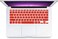 US Layout Arabic English Keyboard Cover for Older Version MacBook Pro 13&quot;/15&quot; (A1278/A1286)&amp; Macbook Retina 13&quot;/15&quot; (A1425/A1502/A1398)&amp; Older Version MacBook Air 13&quot; (A1369/A1466) Red Color