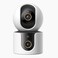 Xiaomi C500 Dual Smart Security Camera with 256GB Memory Card Support, 2K HD WiFi Home Surveillance Camera with Night Vision, Motion Detection, Two-Way Audio, Indoor Baby &amp; Pet Monitor