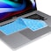 US Version English Language Silicone Keyboard Cover for Newest MacBook Pro 16" 2019 with Touch Bar Model A2141 &amp; MacBook Pro 13" 2020 with Touch Bar Model A2338 M1 M2 Chip/A2289/A2251, Sky Blue
