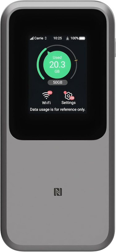 ZTE 5G Pocket WiFi 6 Router U50 Pro,Portable Mobile Hotspot 5G Broadband Modem Unlock Global version-Grey