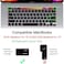 US Version English Language Silicone Keyboard Cover for Newest MacBook Pro 16" 2019 with Touch Bar Model A2141 &amp; MacBook Pro 13" 2020 with Touch Bar Model A2338 M1 M2 Chip/A2289/A2251, Pink