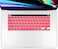 US Version English Language Silicone Keyboard Cover for Newest MacBook Pro 16" 2019 with Touch Bar Model A2141 &amp; MacBook Pro 13" 2020 with Touch Bar Model A2338 M1 M2 Chip/A2289/A2251, Pink