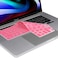 US Version English Language Silicone Keyboard Cover for Newest MacBook Pro 16" 2019 with Touch Bar Model A2141 &amp; MacBook Pro 13" 2020 with Touch Bar Model A2338 M1 M2 Chip/A2289/A2251, Pink