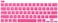 US Version English Language Silicone Keyboard Cover for Newest MacBook Pro 16" 2019 with Touch Bar Model A2141 &amp; MacBook Pro 13" 2020 with Touch Bar Model A2338 M1 M2 Chip/A2289/A2251, Pink