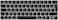 EU/UK Version (AZERTY) French Language Silicone Protective Keyboard Cover for Macbook Pro 13/15 Inch with Touch Bar Model A1706/A1707/A1989/A1990/A 2159, Release 2016/2017/2018/2019, Black