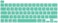 US Version English Language Silicone Keyboard Cover for Newest MacBook Pro 16" 2019 with Touch Bar Model A2141 &amp; MacBook Pro 13" 2020 with Touch Bar Model A2338 M1 M2 Chip/A2289/A2251, Mint Green
