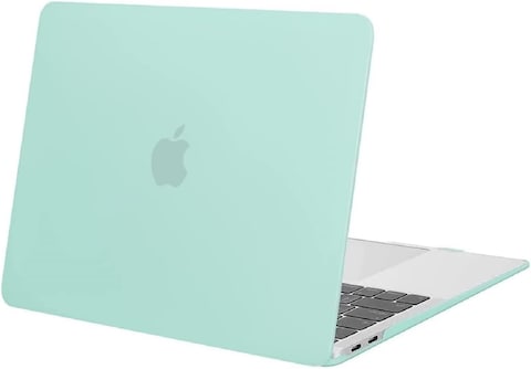 Hard Shell Case &amp; US Layout English Keypad Cover Compatible for MacBook New Pro 13&quot; with Touch Bar and Touch ID, Model A1706/A1708/A2159/A1989, Release in 2016/2017/2018, Mint Green