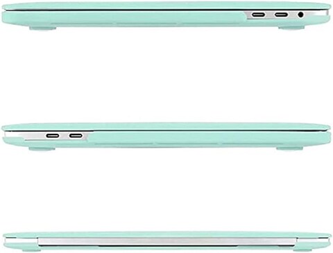 Hard Shell Case &amp; US Layout English Keypad Cover Compatible for MacBook New Pro 13&quot; with Touch Bar and Touch ID, Model A1706/A1708/A2159/A1989, Release in 2016/2017/2018, Mint Green