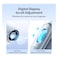 JISULIFE Portable Neck Fan, 100-Speed Adjustable 40000 RPM Personal Mini Necklace Wearable Belt Fan, 16H Rechargeable Battery 4500mAh with LED Display for Outdoor Travel Camping Gifts- Blue