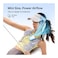 JISULIFE Portable Neck Fan, 100-Speed Adjustable 40000 RPM Personal Mini Necklace Wearable Belt Fan, 16H Rechargeable Battery 4500mAh with LED Display for Outdoor Travel Camping Gifts- Blue