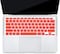 USA Version English Language Silicone Keyboard Cover Compatible for MacBook Air 13&quot; 2020 M1 Chip Model A2179/A2337 With Touch ID, Dust/Spill Protection, Easy Install &amp; Washable Protector, Red