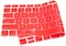 USA Version English Language Silicone Keyboard Cover Compatible for MacBook Air 13&quot; 2020 M1 Chip Model A2179/A2337 With Touch ID, Dust/Spill Protection, Easy Install &amp; Washable Protector, Red