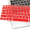 USA Version English Language Silicone Keyboard Cover Compatible for MacBook Air 13&quot; 2020 M1 Chip Model A2179/A2337 With Touch ID, Dust/Spill Protection, Easy Install &amp; Washable Protector, Red