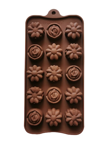 15 Rose Flowers Chocolate Mold, Silicone Chocolate Moulds, Cake Decorations Candy Making Supplies, Reusable Kitchen Baking Accessories