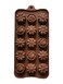 15 Rose Flowers Chocolate Mold, Silicone Chocolate Moulds, Cake Decorations Candy Making Supplies, Reusable Kitchen Baking Accessories