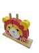 Wooden Lion Building Blocks Puzzle Toy, Educational Stacking Blocks for Kids, Red and Yellow