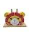 Wooden Lion Building Blocks Puzzle Toy, Educational Stacking Blocks for Kids, Red and Yellow
