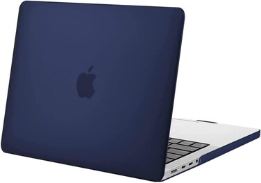 Hard Shell Case Cover Compatible with MacBook Pro 14-Inch Release 2024/2023/2022/2021 Model:- M3 A2918/A2992, M2 A2779, M1 A2442 Pro/ Max Chip with Touch ID, Navy Blue