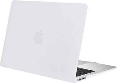 Protective Hard Shell Case Cover Compatible with New Version MacBook Air 13-Inch with Retina Display &amp; Touch ID Model:- A2337 M1/A2179/A1932, Release 2018/2019/2020/2021, White