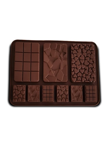 Multi-Purpose 9-Cavity Silicone Mold for Waffles, Chocolate, Epoxy Resin, and Fondant - Essential Baking and Crafting Supply