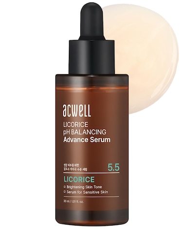 ACWELLLicorice pH Balancing Advanced Facial Serum Ampoule 1.01 fl.oz. - Radiance and Dark Spot care Face Serum for Dull Skin, Reduces Acne and Blemishes, Minimizes Fine Lines, Healthy Glow Skin