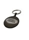 Land Rover Metal Keychain &ndash; Black Round Logo Design with Polished Silver Key Ring Holder &ndash; Durable and Stylish Accessory for Land Rover Owners and Adventure Vehicle Enthusiasts