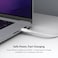 Belkin USB Type C to C Cable, 100W Power Delivery USB-IF Certified 2.0 USB C Charger Cable with Double Braided Nylon Exterior for iPhone 16, 15, iPad, MacBook, Galaxy, Pixel and More -2M, White