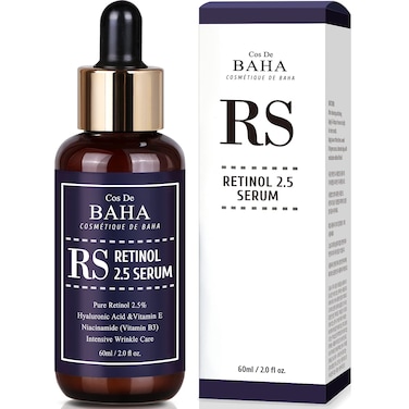 Retinol 2.5% Solution Facial Serum with Vitamin E - Facial Crepe Erase, Age Spot Remover, High Strength Solution for Face without a Prescription, 2 Fl Oz (60ml)