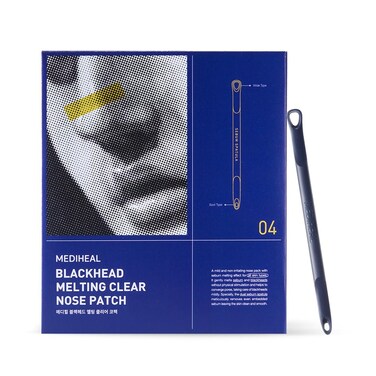 MedihealBlackhead Melting Clear Nose Patch (4 pack), 3 Step Pore Melting and Soothing Sheets, Blackhead Remover Tool Included