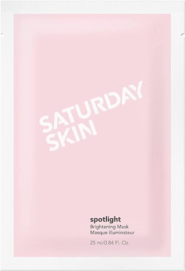 Saturday Skin Spotlight Brightening Mask, Pore Purifying and Hydrating Face Mask Skin Care, Refines Skin Tone &amp; Texture Hypoallergenic, Cruelty Free(25ml/0.84 Fl Oz)