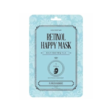Kocostar Happy Mask Facial Sheet Retinol - 20 MinTherapy For Intense Hydration &amp; Moisture - Pack Of 1 - 23Ml
