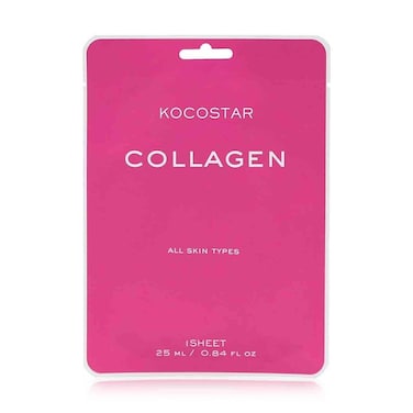 Kocostar Happy Mask Facial Sheet Collagen - 20 Min Therapy For Intense Hydration &amp; Moisture - Pack Of 1 - 23Ml