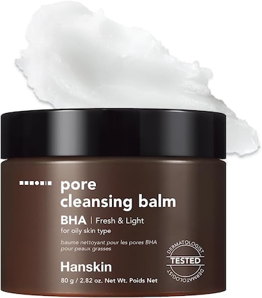 Hanskin (BHA) - Pore Cleansing Balm, Gentle Blackhead Cleanser And Makeup Remover For Combination And Oily Skin - Official 2019 Exclusive Usa Exported Version [BHA80ml]